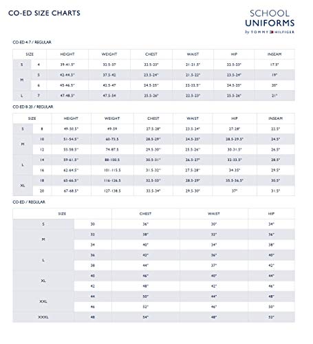 Tommy Hilfiger Kids' Long Sleeve Pique Co-Ed Polo Collar Shirt, Boys & Girls School Uniform Clothes, Hunter, 18-20 #TOP2