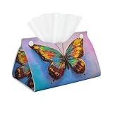 Mosytuky Taschentuchbox-Abdeckung, modernes PU-Leder, rechteckig, für Badezimmer, Wohnzimmer, Schlafzimmer, Büro, Schreibtisch, Auto, Zuhause