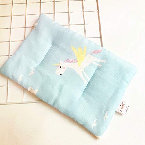 YQ&TL Oreiller de bébé 0-1 an bébé Petit Oreiller Oreiller Plat Corriger Gaze Anti-tête Respirant été Syndrome de la tête Plate d'été Nouveau-né Formant, A ++++