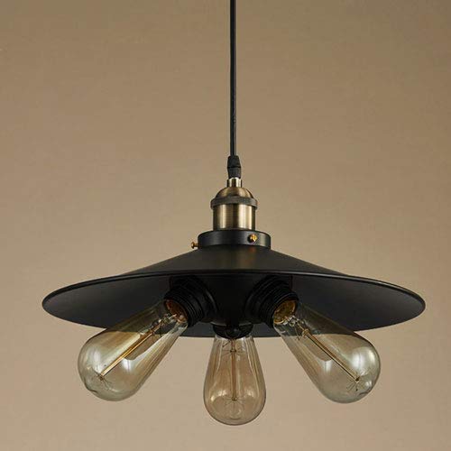 Lustre en fer forgé avec couvercle à tête unique pour une touche rétro originale