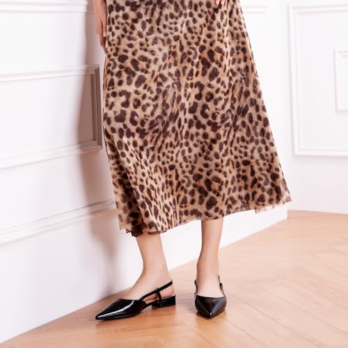 Image of C.Paravano Slingback Flats | Pointed Toe Flats | Slingback Sandals | Women's Slingback Dress Shoes | Adjustable Buckle Sandals