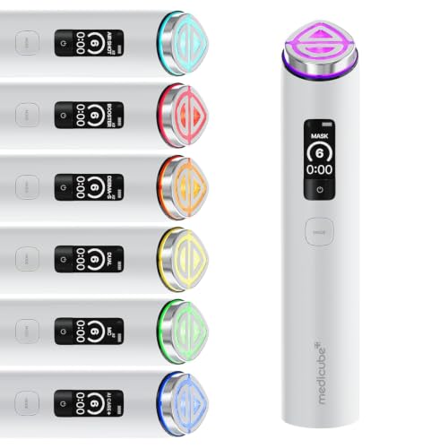 medicube Booster Pro X2™ | Dispositivo Beauty 7-1, Glow, Pori, Compattezza & Radiosità, Modalità Personalizzate & per Maschere, Skincare Coreana, Bianco