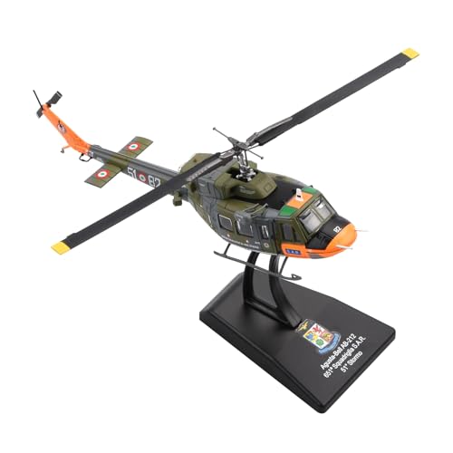 DAGIJIRD Simulation Alloy Aircraft Model 1:100 Alloy Italian Navy AB 212 Helicopter Model