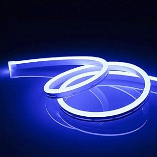 iNextStation Neon LED Strip Light 16.4ft/5m 12V DC 600 SMD2835 LEDs Waterproof Flexible LED NEON Light for Indoors Outdoors Decor [ Green | No Power Adapter]
