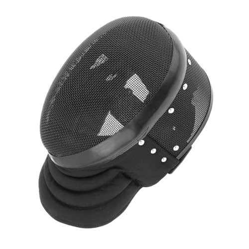 GeRRiT Hema Helmet,1600N Hema Mask,Fencing Coach Mask,Hema Fencing Protective Gear (Detachable, X-Large), Black