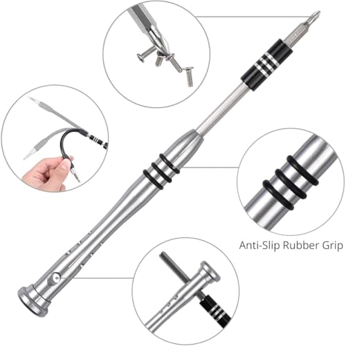 Image of higadget Screwdriver Set, 115‑in‑1 Precision Magnetic Screwdriver Kit for Electronics Repair, Mobile, Laptop, Game Console Tool Set with S2 Steel Bits, Ergonomic Handle & Case