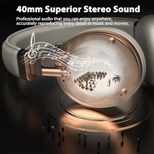 Image of Wireless Headset with Mic for Work, Bluetooth Headset with Noise Cancelling Microphone, On Ear Wireless Headphones with USB Dongle & Mute Function for Work from Home Computer Office Teams Call Center