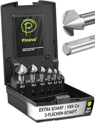 Pinava Kegelsenker Set HSS Cobalt Pro