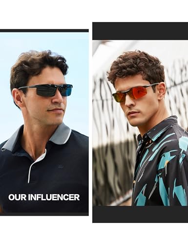 Image of BIRCEN Carbon-Fiber Polarized Sunglasses for Men: 0.74 oz & UV Protection