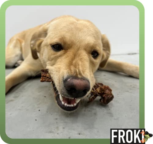 FROKI Premium Welpensticks vom Rinder-Euter für große & kleine Hunde 500g | 100% Rind | 100% Natürlich | Futter-Snack | Hunde-Leckerlis | Natur-Kausnack | Zahnpflege | ohne Zusatzstoffe