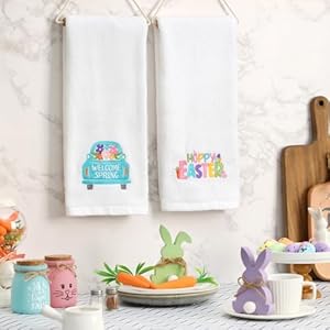 Maracco2packeasterhandtowelscottonembroideredeasterfarmhousehomedecorationbathroomkitchendishtowelsgift Urban Country Home Decor Maracco 2 pack easter hand towels cotton embroidered easter farmhouse home decoration bathroom kitchen dish towels gift urban country home decor