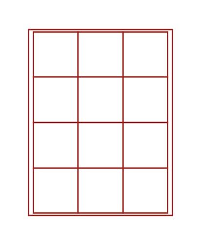 Velourseinlage rot 2112E plateau rouge pour rangement monnaie 66mm