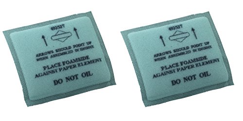 Briggs & Stratton OEM 493537S 493537S-2 Pre-Filters (2 Pack) 110402-0109-E1 110402-0161-E1 110402-0180-E1 110402-0182-E1 110402-0191-E1 110402-0206-E1 110402-0218-E1 110412-0023-E1 110412-0038-E1
