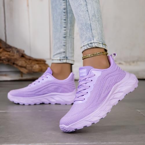 Image of Womens Tennis Shoes Sneakers Walking Running Gym Athletic Slip Resistant Shoes Casual Workout Shoes for Women Lightweight Breathable Comfortable