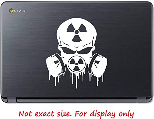 Ur Impressions Nuclear Skull Gas Mask Skull Decal Vinyl Sticker Graphics For Cars Trucks Suv Vans Walls Windows Laptop|White|5.5 X 5 Inch|Uri600 #TOP5