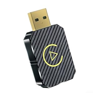 DAZZLEEX Draadloze adapter, voor Carplay draadloze adapter, draadloze doos, auto-machine, interconnectiedoos draadloze adapter, snelle verbinding 51 x 28 x 9,5 mm