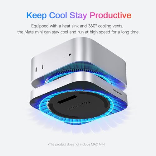 Dock Mac Mini M4 support hub USB avec emplacement SSD NVMe et port Ethernet 2.5G