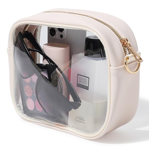 Image of TOBVZOO Clear Bag Stadium Approved, Crossbody Transparent Bag for Concerts Sports Events, Purses for Men & Women