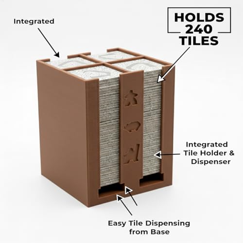 Dispensador Vertical para Fichas Compatible con Carcassonne miniatura 4