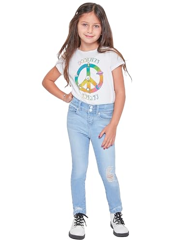 YMI Toddler Girl Adjustable Waistband 2 Button Snap Skinny Jean4