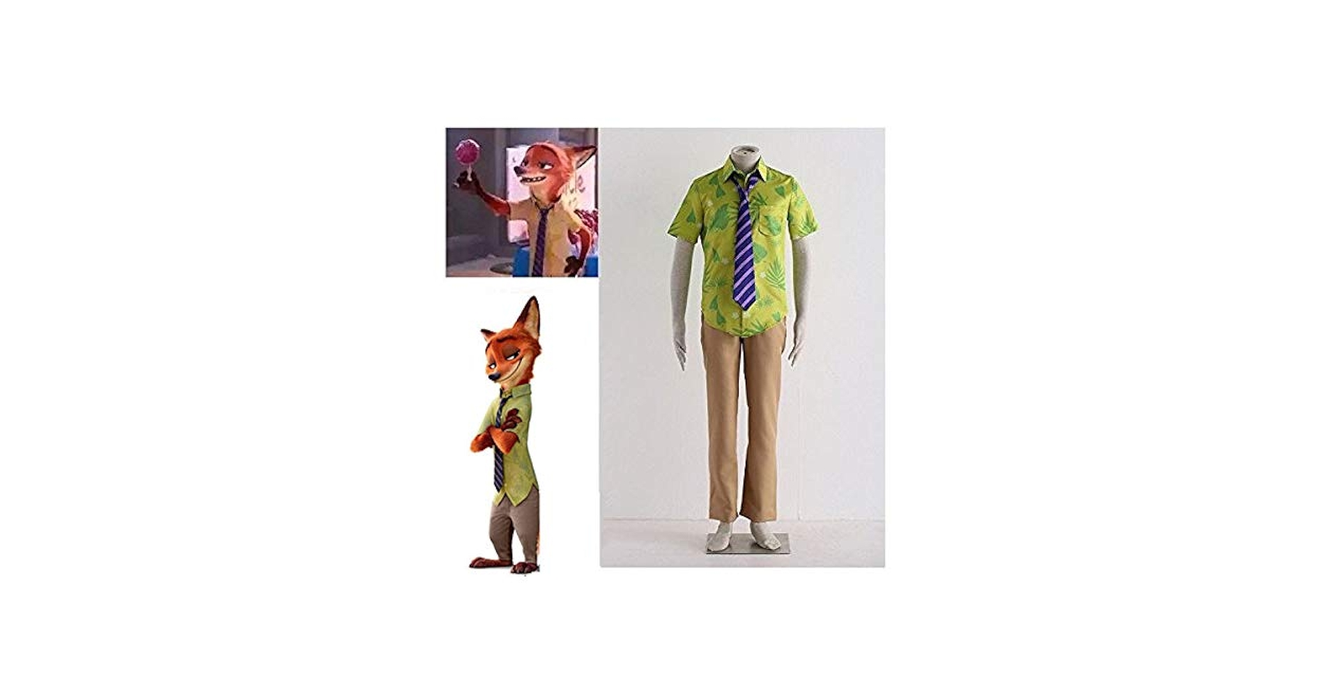 Amazon.co.jp: コスプレ衣装 ズートピア Zootopia シャツ/3点