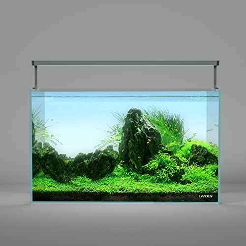 Landen Aquabrite 60 Led Aquarium Light Rgb+W For 23.62In (60Cm) Rimless Freshwater Fish Tanks - Full Spectrum Lighting With Adjustable Brightness With Controller #TOP3