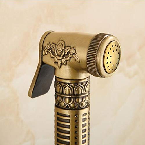 Kit bidet de toilette en bronze antique avec douchette laiton