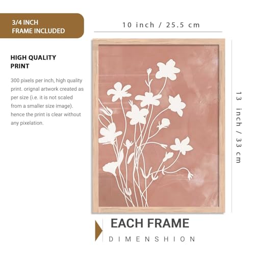 Image of kotart Painting Boho Wall Art Home Decoration Paintings With Frame For Living Room Bed Room Hotel Wall Decor Digital Reprint Set Of 6 (10X13 inch)