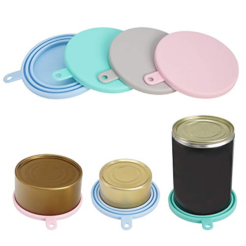 4-Pack-Can-Covers-and-4-Pack-Pet-Spoons-SetUniversal-Silicone-Can-Lids-for-Pet-Food-Cans-1-Fit-3-Standard-Size-Dog-and-Cat-Can-Tops-Cover-Round 4 Pack Can Covers and 4 Pack Pet Spoons SetUniversal Silicone Can Lids for Pet Food Cans 1 Fit 3 Standard Size Dog and Cat Can Tops Cover Round