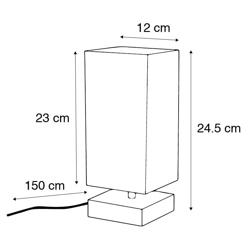 Qazqa Milo Nachttischlampe – Grau Mit Stahlfuß, E14 Fassung, Dimmbar, 24,5 Cm Hoch, Modernes Design
