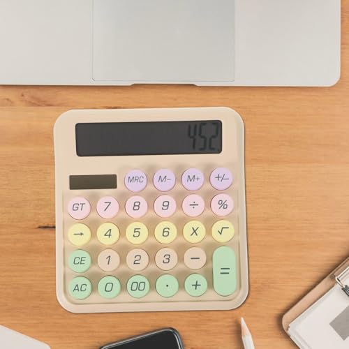 Calculadora de escritorio pequeña jojofuny evita resbalones molestos al estudiar en la mesa 7