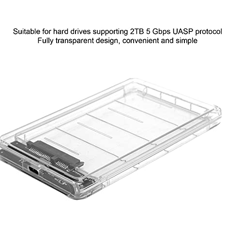 Caja externa USB 3.1 tipo C para disco duro SSD 25 pulgadas miniatura 4