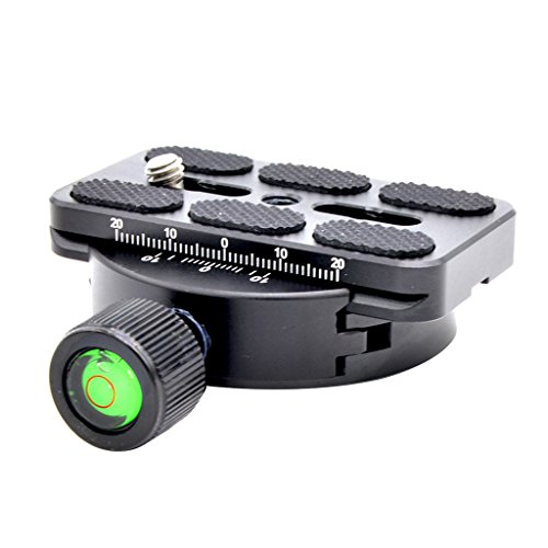 Grampo e placa de liberação rápida QR para tripé bola cabeça adaptador de metal