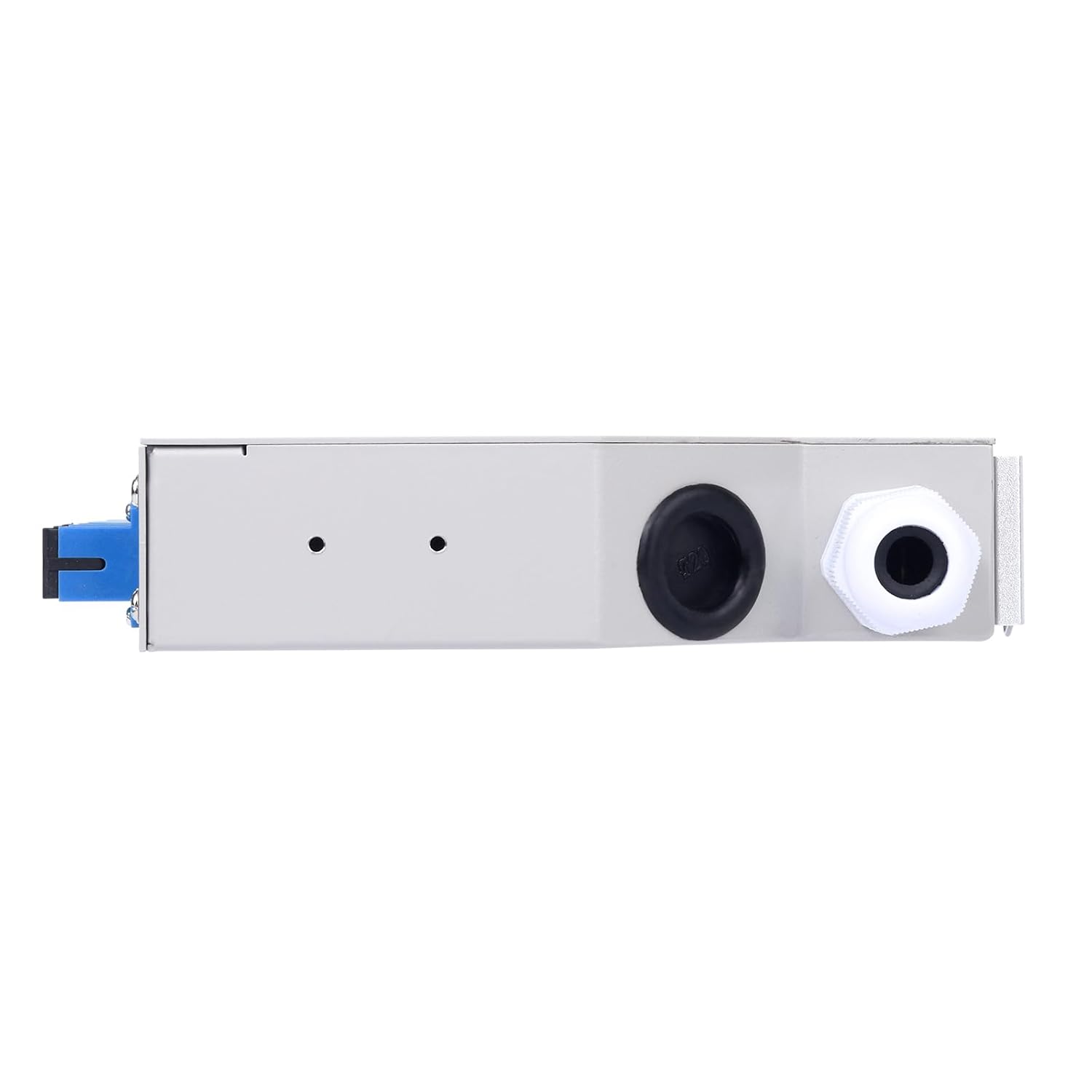 6 Port DIN Rail Fiber Optic Terminal Junction Box, SC/UPC Connectors(Includes 6pc 1.2m SC Pigtails and 6pc Simplex Singlemode Couplers)