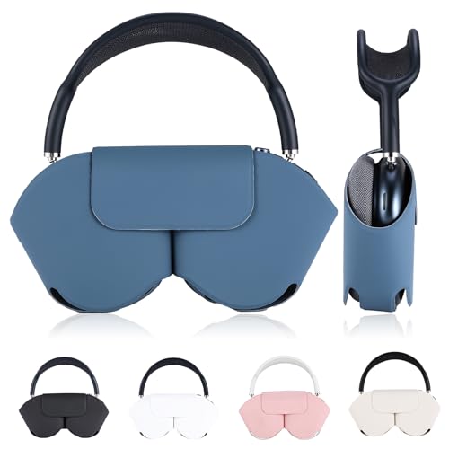 Lukvcoe �|�[�^�u���X�}�[�g�P�[�X for AirPods Max �w�b�h�Z�b�g�ɑΉ� �}�O�l�b�g PU���U�[ �J�o�[ ��d�̓��[�h�Ή��� �ϏՌ� �����^�тɕ֗� ���h�~ �w�b�h�t�H�� �P�[�X - �l�C�r�[�u���[