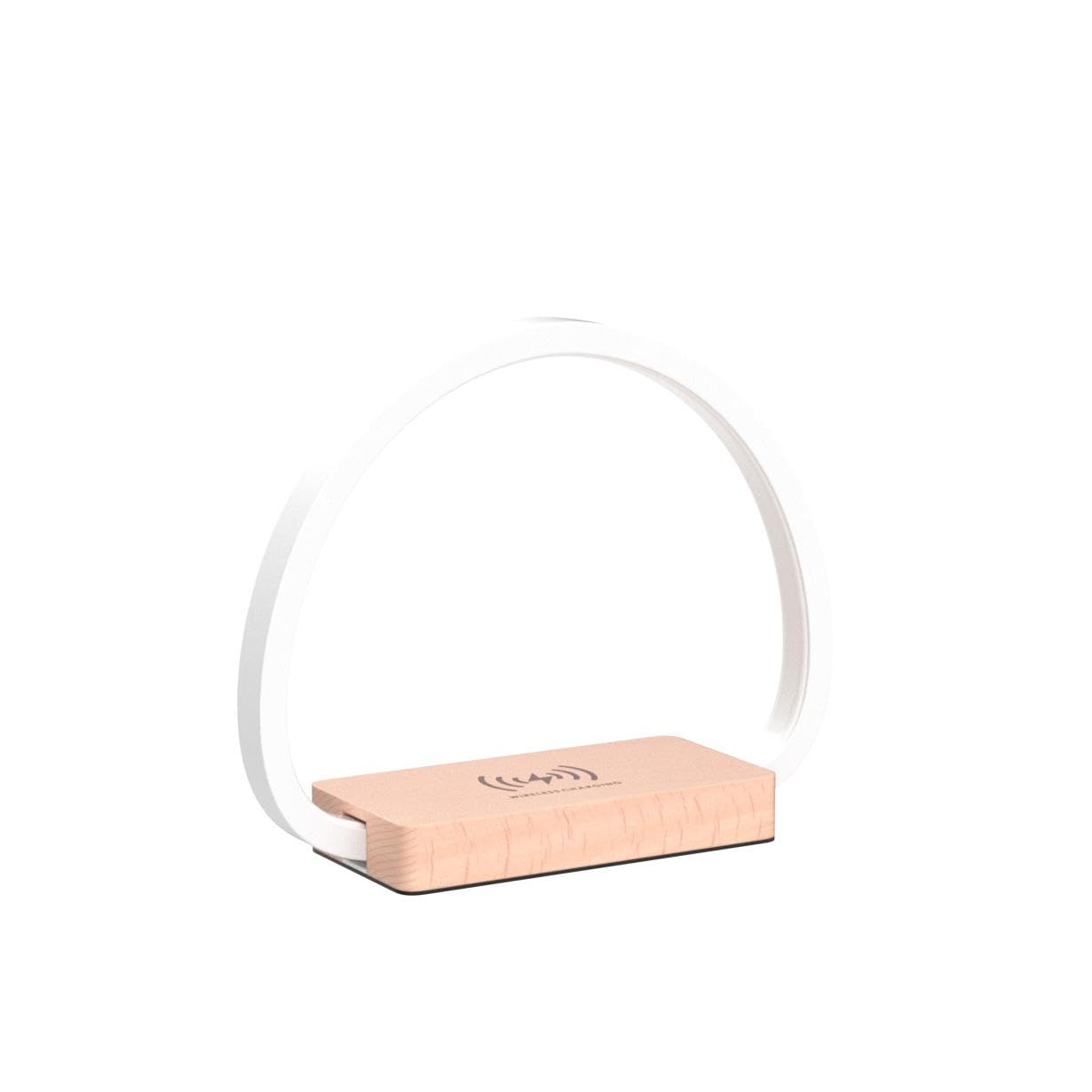 Lámpara de noche con cargador inalámbrico, lámpara de mesa táctil con puerto USB, lámpara de escritorio LED con 3 niveles de luminosidad y escalada continua para lectura, salón, oficina