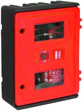 Lockable Double Fire Extinguisher Cabinet