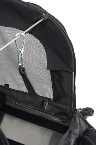 DEEMEED Hundetasche Motorrad XL - Transportbox für große Hunde bis 36kg - Universalbefestigung für Sissybar & Gepäckträger - Cordura 1500D, stabilisierter Aluboden & maximale Belüftung