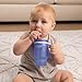 Infantino My 1st Tumbler, Durable Plastic Sippy Cup with Straw & Handle, Spill-Resistant Baby Cup for On-the-Go, BPA-Free Transition Cup, Blue