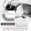 HOMICHEF Commercial Grade LARGE STOCK POT 20 Quart With Lid - Nickel Free Stainless Steel Cookware - Healthy Polished Stockpots - Heavy Duty Induction Soup Pot #4