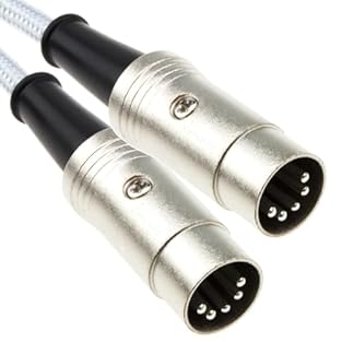 FULLY WIRED 5 PIN DIN - All five pins connected for complete MIDI signal transmission, ensuring reliable communication between keyboards, synthesisers, drum machines, and sound modules with no data loss BRAIDED SHIELDED CONSTRUCTION - Aluminium foil ...