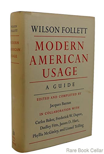 Modern American Usage: A Guide (ISBN: 080906950... B01FGNBJ5U Book Cover