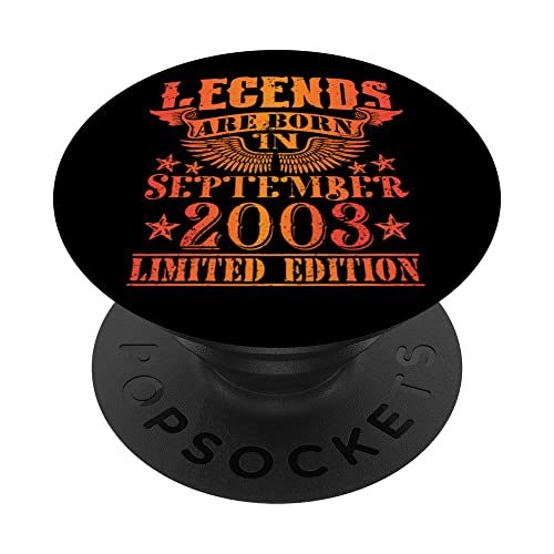 Cumpleaños Septiembre 2003 Edición Limitada Regalo Vintage PopSockets PopGrip Intercambiable
