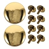 SEWACC Kit de 200 Tapas de Segundero de Reloj de Plástico Resistente, Color Dorado, 7 Mm, Repuestos para Manecillas de Relojes de Pared de Cuarzo, Accesorios para Reparación y Bricolaje