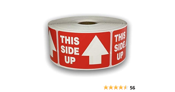 Amazon.com : 1 Roll of 500 2x3 Arrow This Side up Shipping ...