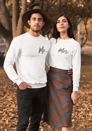 Mr and Mrs Matching Married Hoodie or sweatshirt Newlywed Sweater Bride and Groom Gift Multi Color2