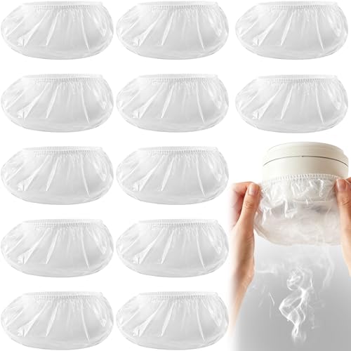 Incinkod 12 Pcs Clear Reusable Stretch Thickened Fire Alarm Covers 12cm