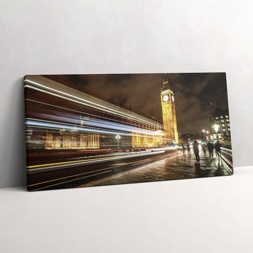 Tableau 120x60cm Big Ben décoration murale d'art peinture salon moderne