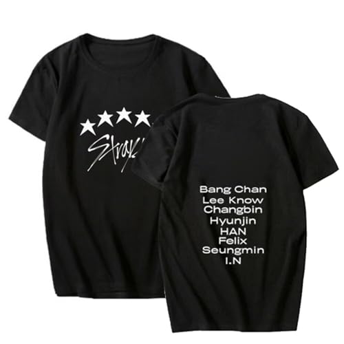 Image of KPOP Skz Tshirt Bangchan Jisung Felix Hyunjin Tee Merch Tops for Women Men