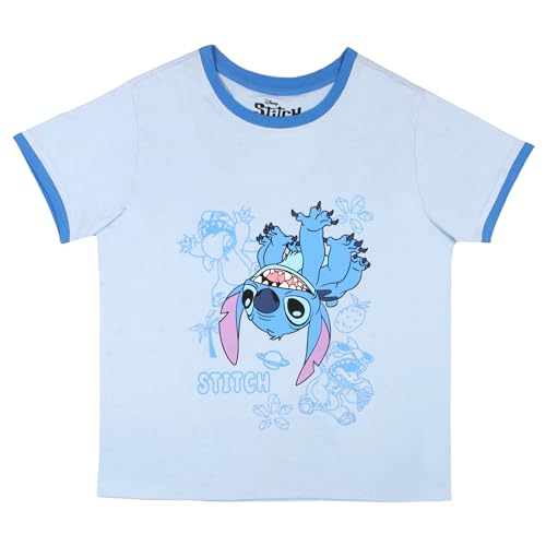 Image of Disney Princess Minnie Mouse Lilo and Stitch Girls Short Sets Shirt and Shorts Set Girl Outfits for Toddler and Kids Clothes